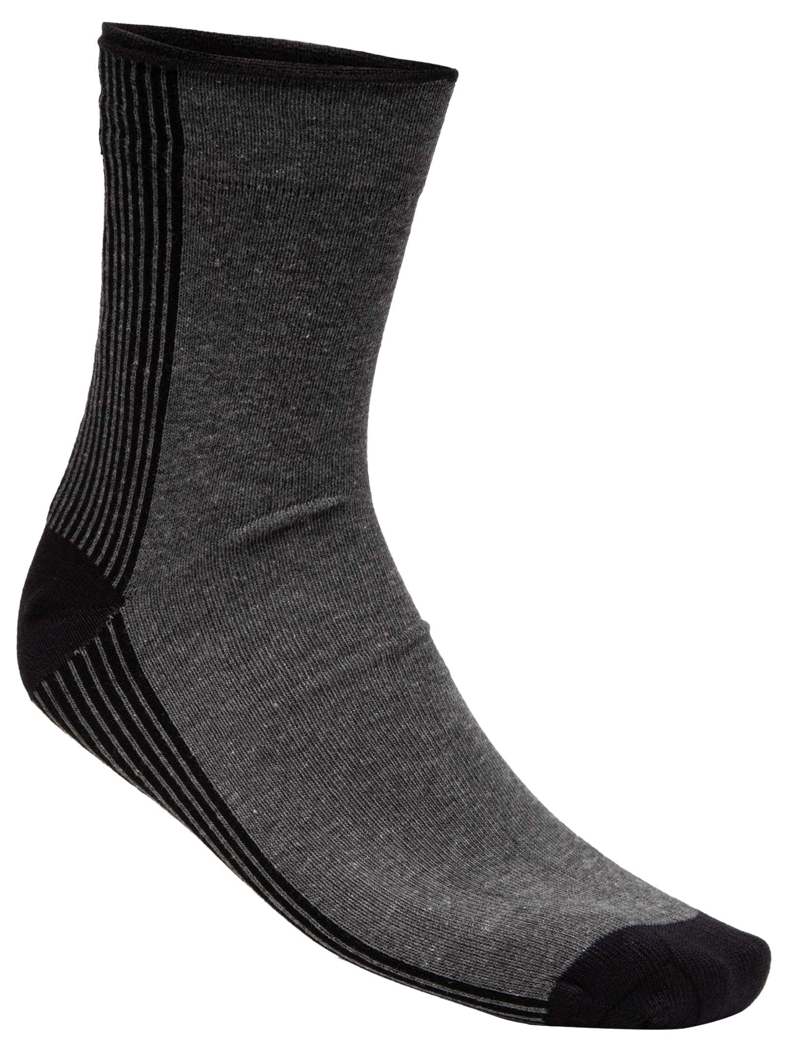 Kit 2 Meia Cano Médio Listras Finas Masculina – Preto Osklen