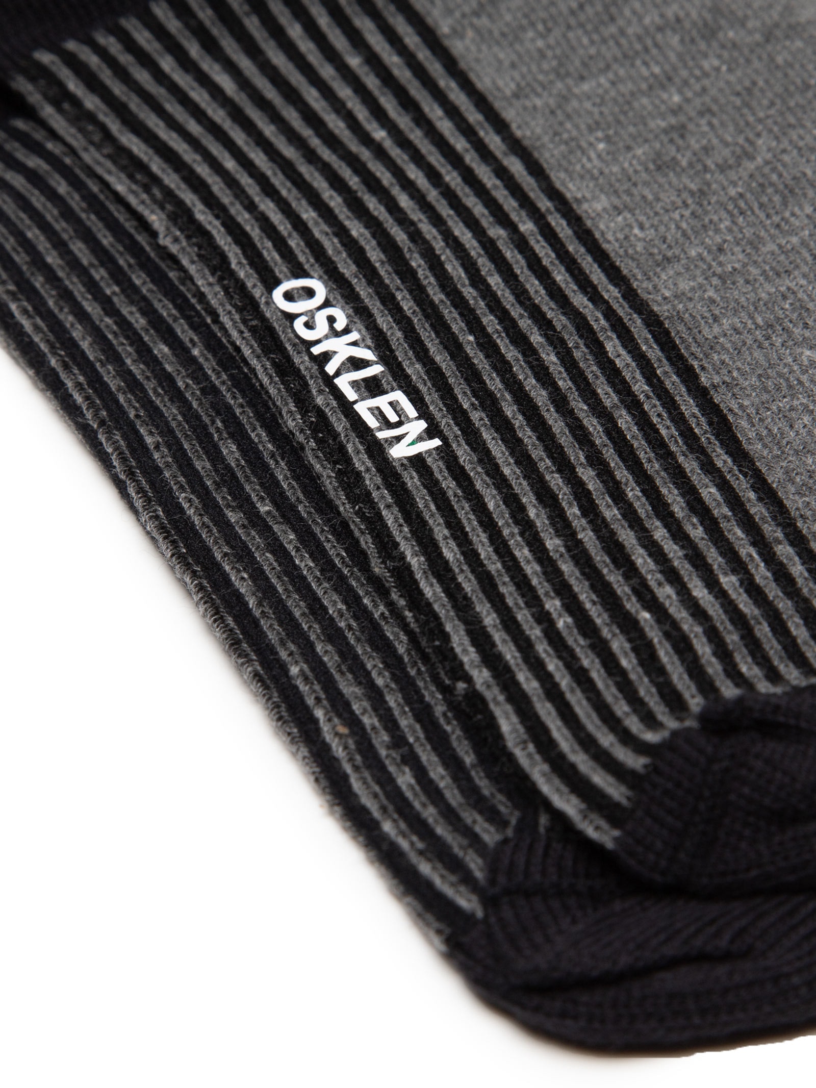 Kit 2 Meia Cano Médio Listras Finas Masculina – Preto Osklen