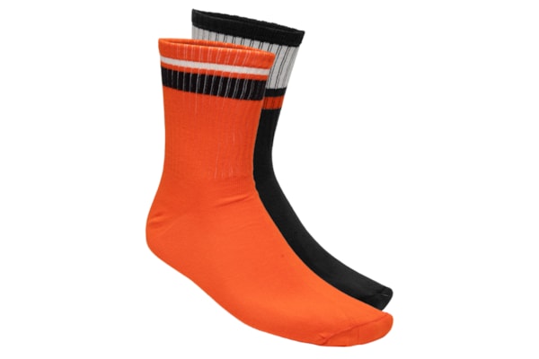 Kit 2 Pares De Meia Masculina Riva Mix - Preto