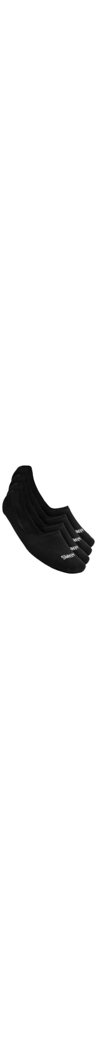 Kit 2 Pares de Meias Masculinas Invisíveis - Preto