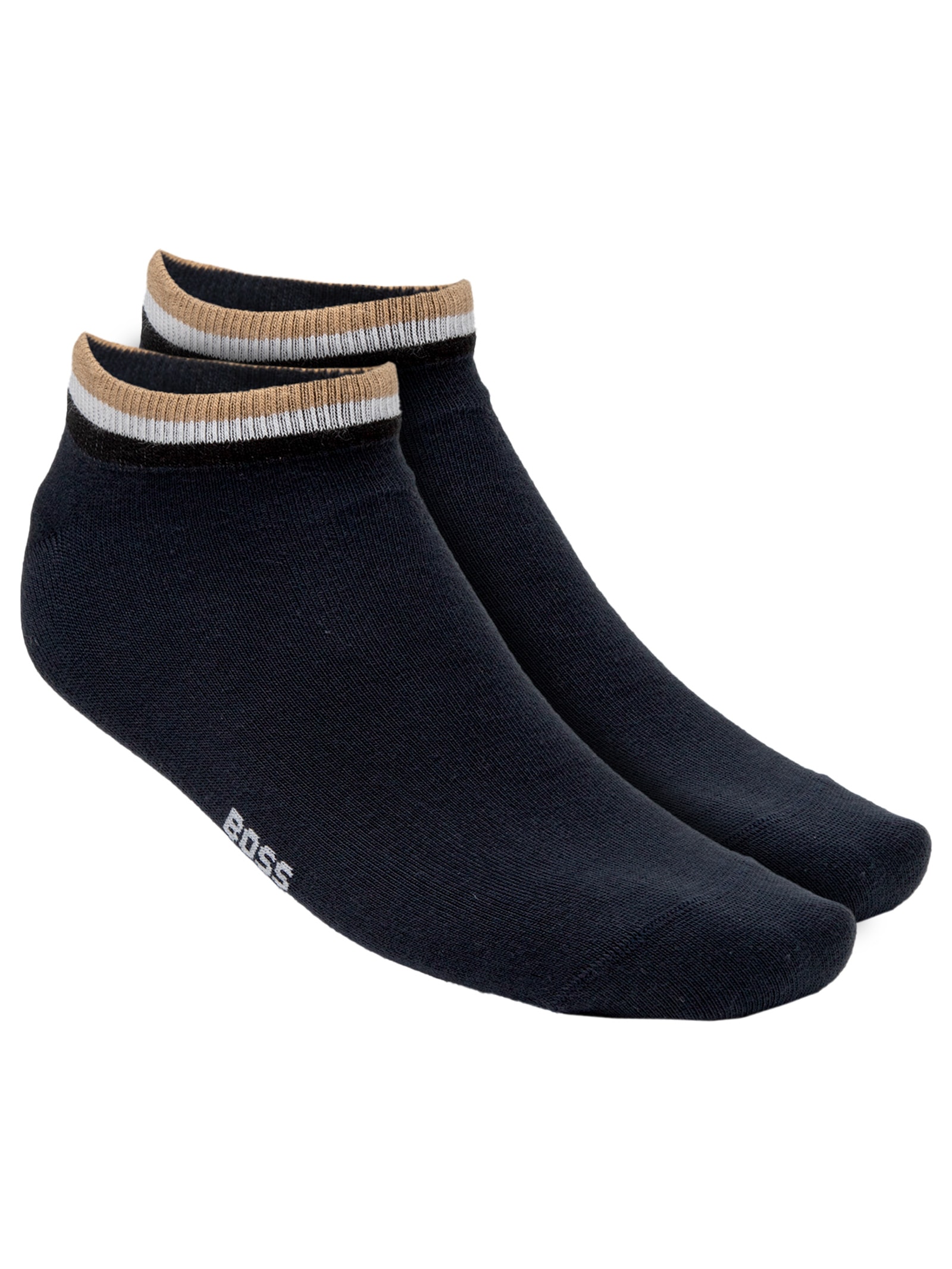 Kit 2 Pares Meias Masculina Uni Stripe CC Azul Boss