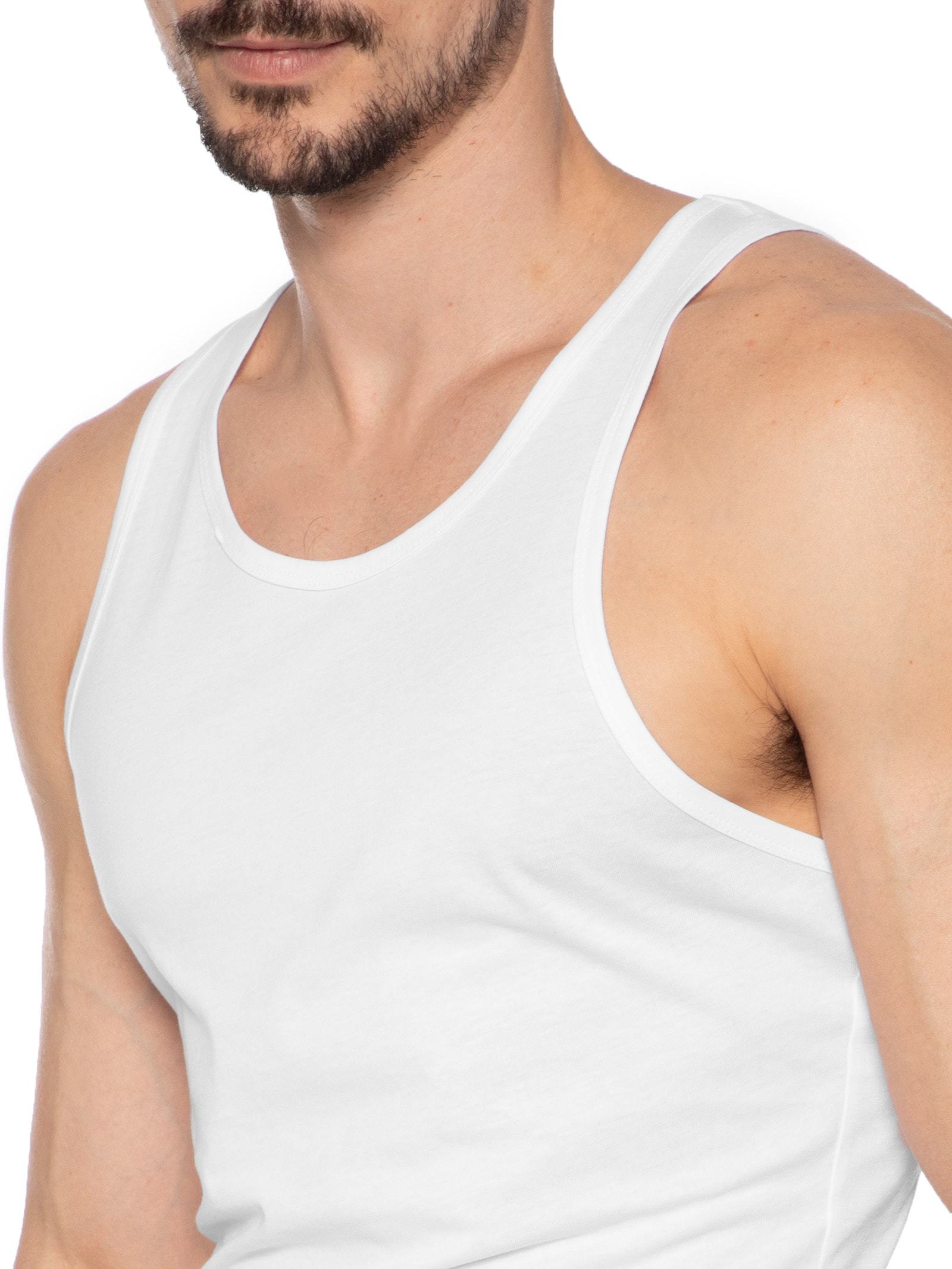 Kit 2 Regatas Masculinas Walty D-Box Branco Diesel