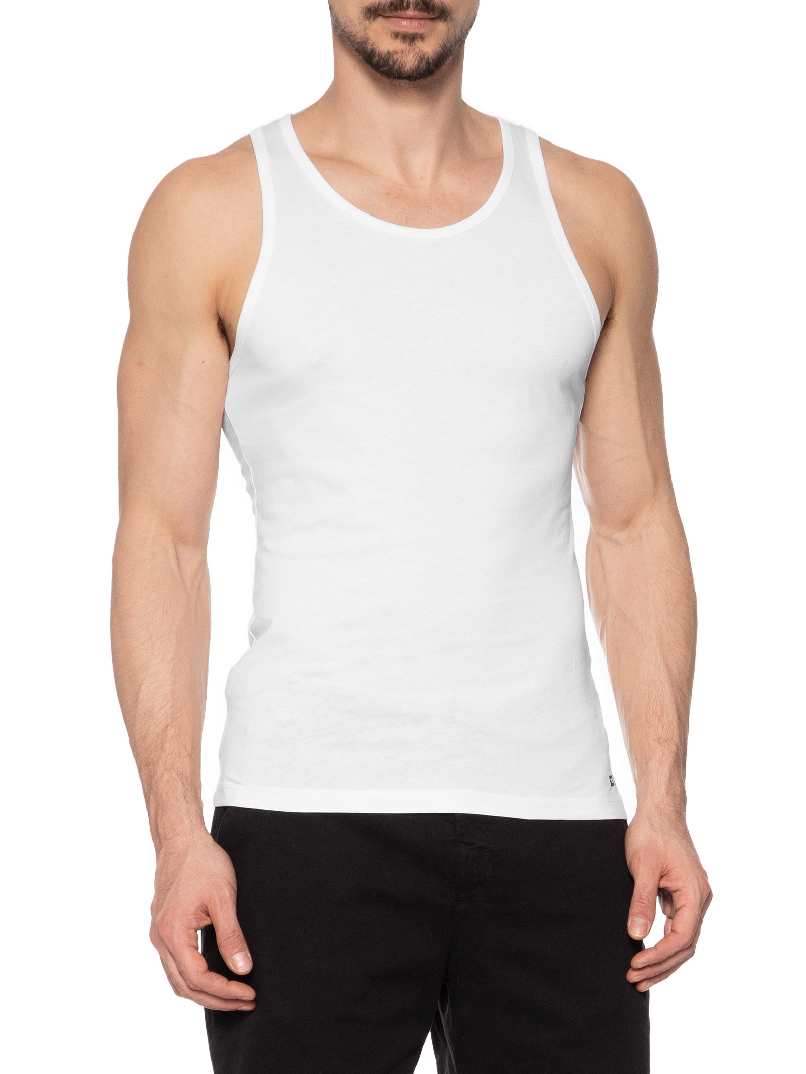 Kit 2 Regatas Masculinas Walty D-Box Branco Diesel