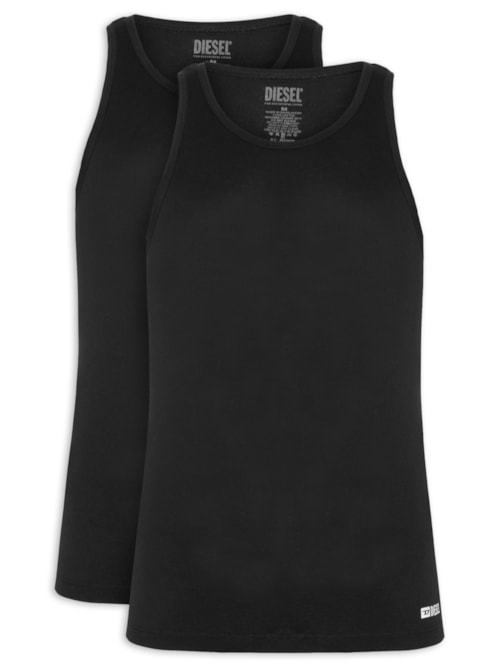 Kit 2 Regatas Masculinas Walty D-Box – Preto