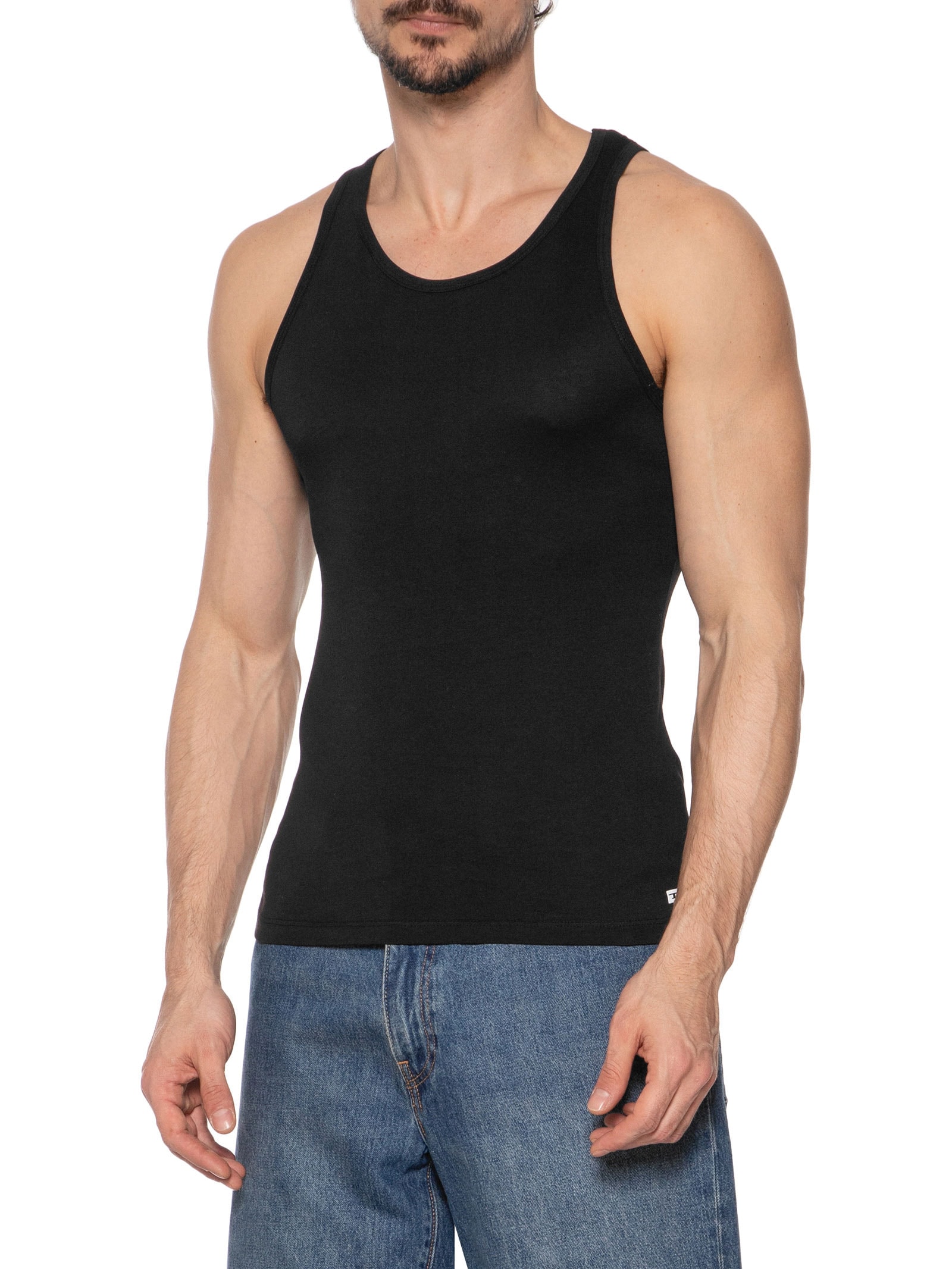 Kit 2 Regatas Masculinas Walty D-Box Preto Diesel