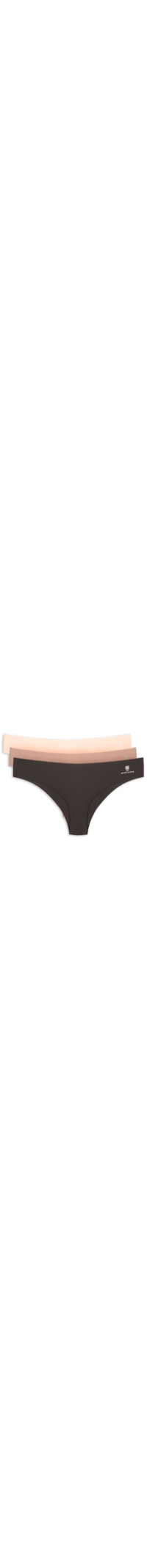 Kit 3 Calcinhas Bikini - Marrom