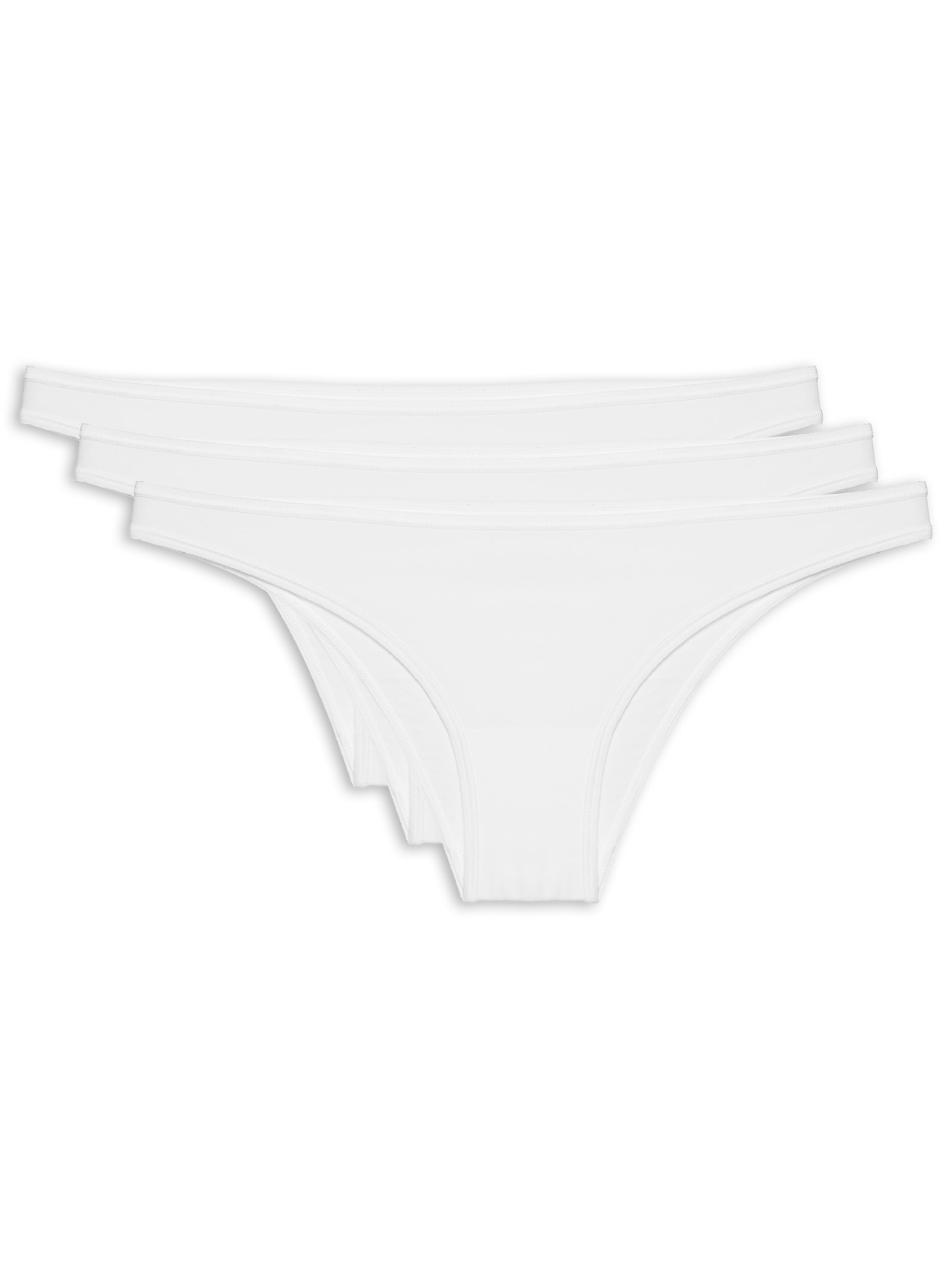Kit 3 Calcinhas Tanga Branco Valisere