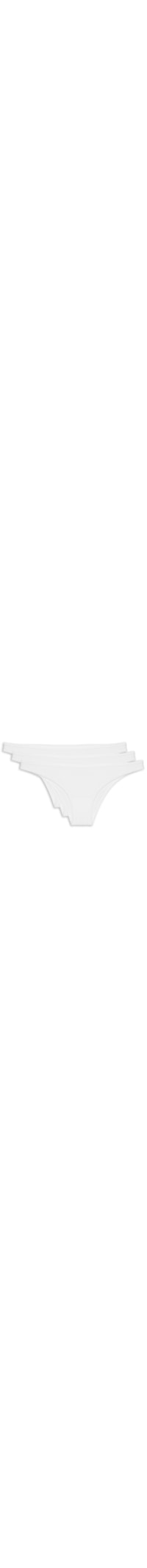 Kit 3 Calcinhas Tanga – Branco