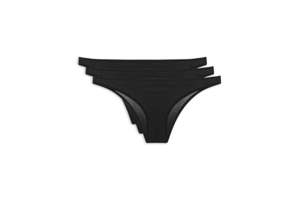 Kit 3 Calcinhas Tanga – Preto