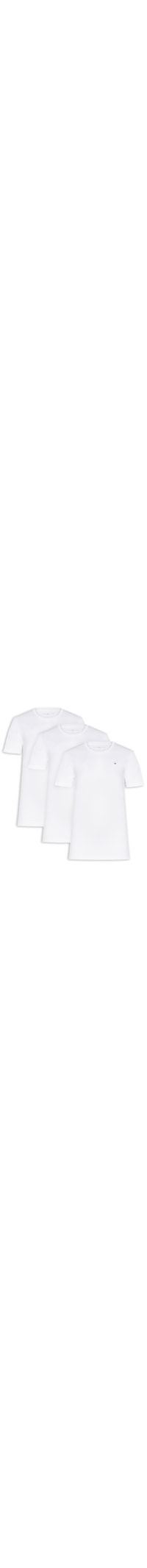 Kit 3 Camisetas Masculinas Básicas Em Algodão - Branco