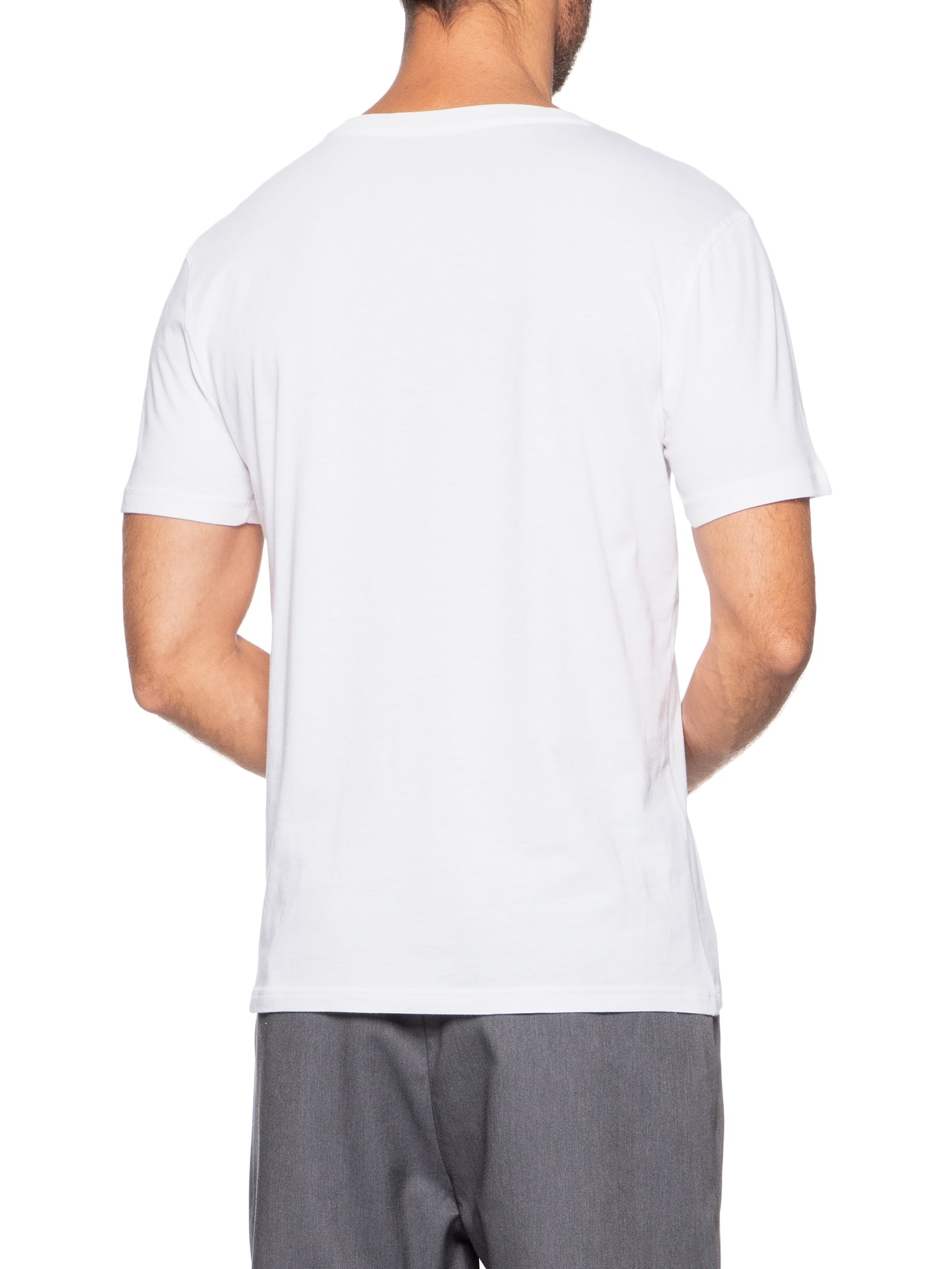 Kit 3 Camisetas Masculinas Básicas Em Algodão Branco Tommy Hilfiger