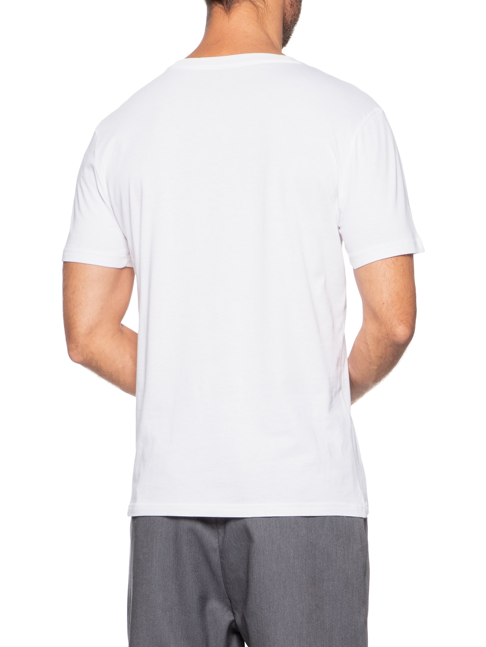 Kit 3 Camisetas Masculinas Básicas Em Algodão Branco Tommy Hilfiger