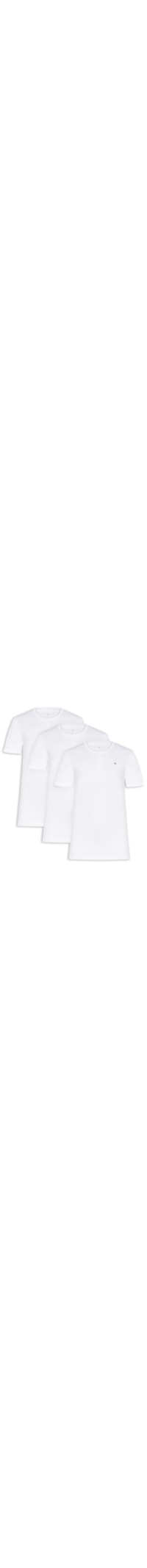 Kit 3 Camisetas Masculinas Básicas Em Algodão - Branco