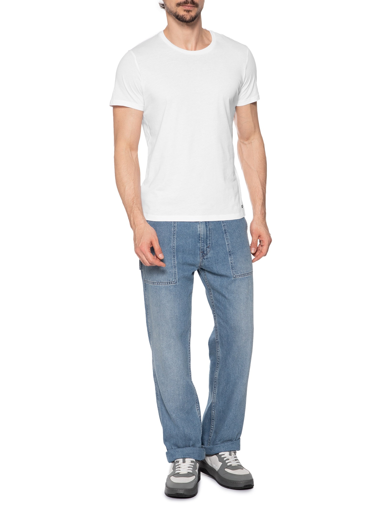 Kit 3 Camisetas Masculinas Randal-D-Box Azul Diesel