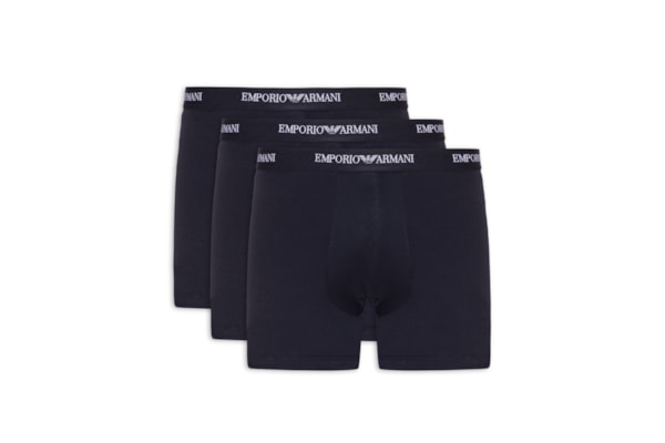 Kit 3 Cuecas Boxer Bottom - Azul