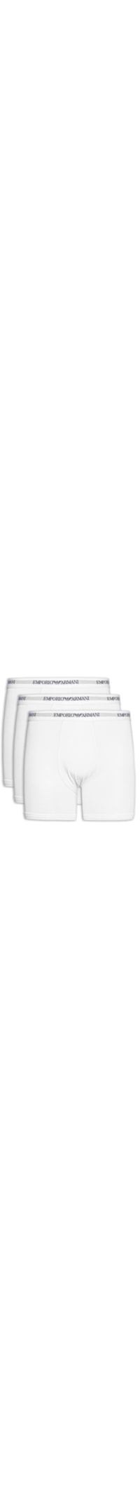 Kit 3 Cuecas Boxer Bottom - Branco