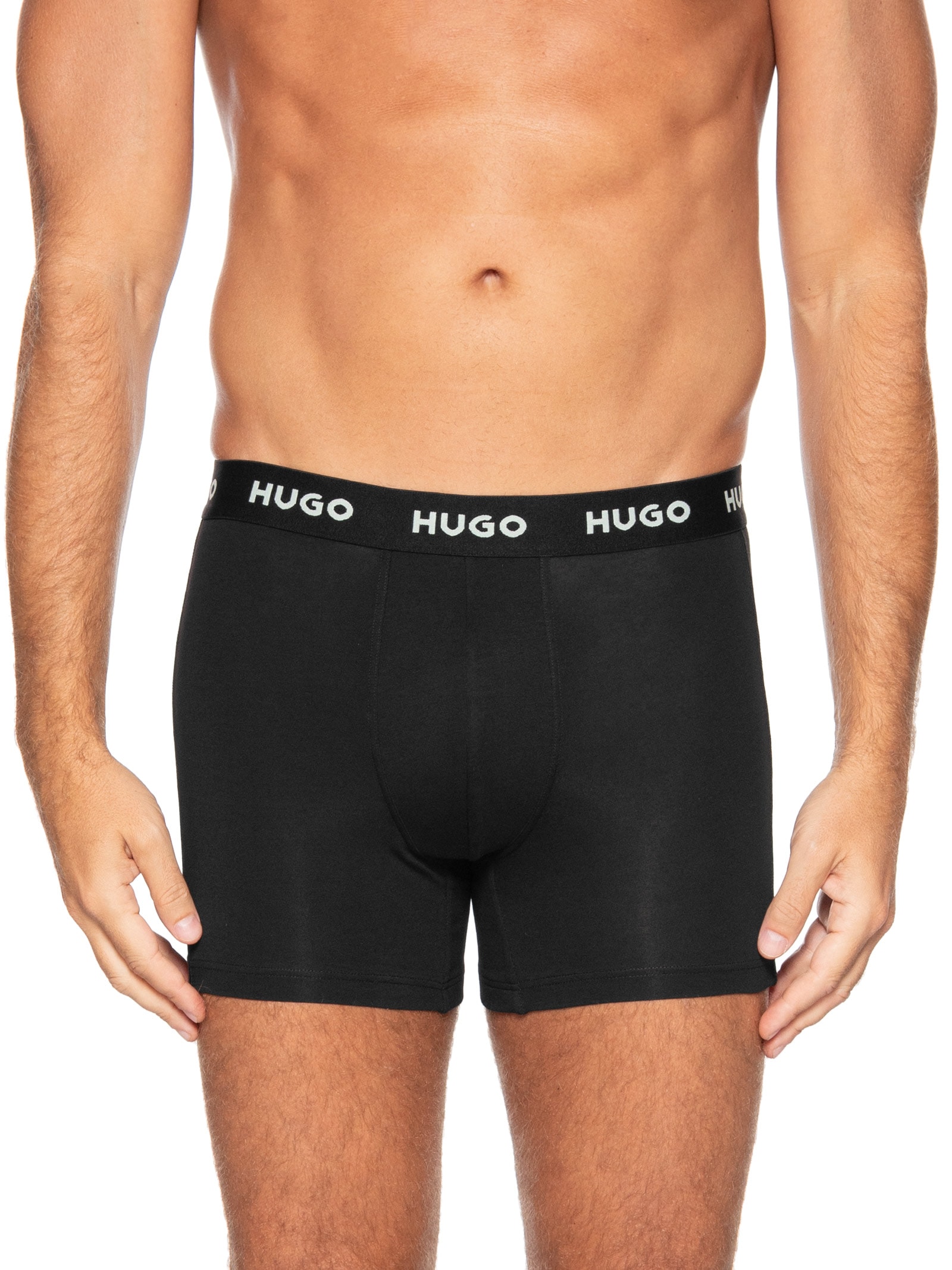 Kit 3 Cuecas Boxer Brief Triple Azul Hugo