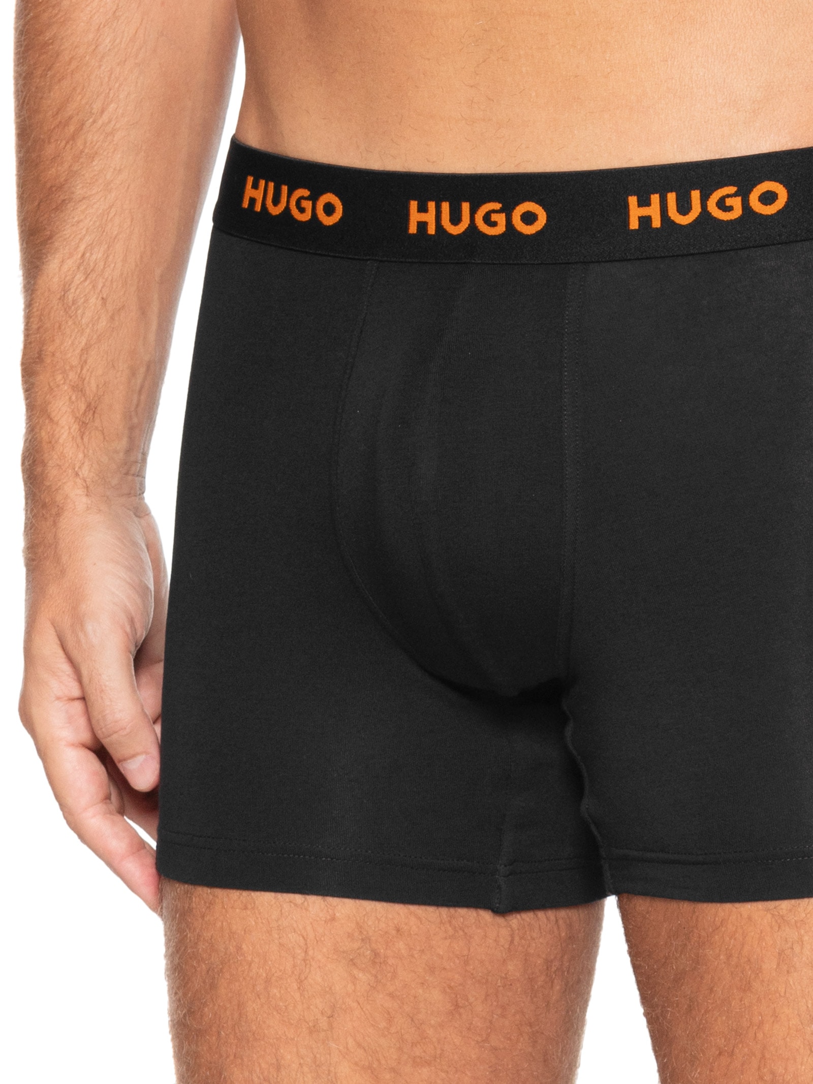 Kit 3 Cuecas Boxer Brief Triple Azul Hugo