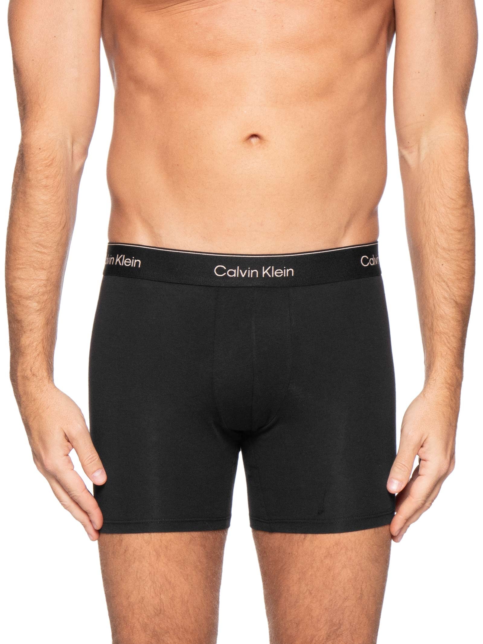 Kit 3 Cuecas Boxer Icon Cotton Strech Cinza Calvin Klein Underwear