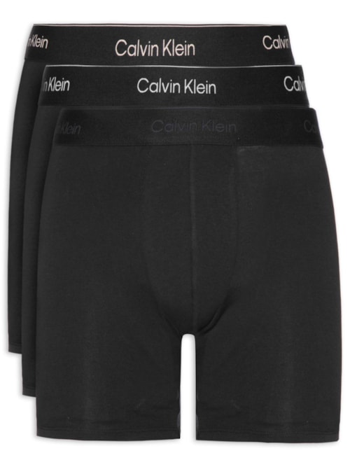 Kit 3 Cuecas Boxer Icon Cotton Strech – Cinza