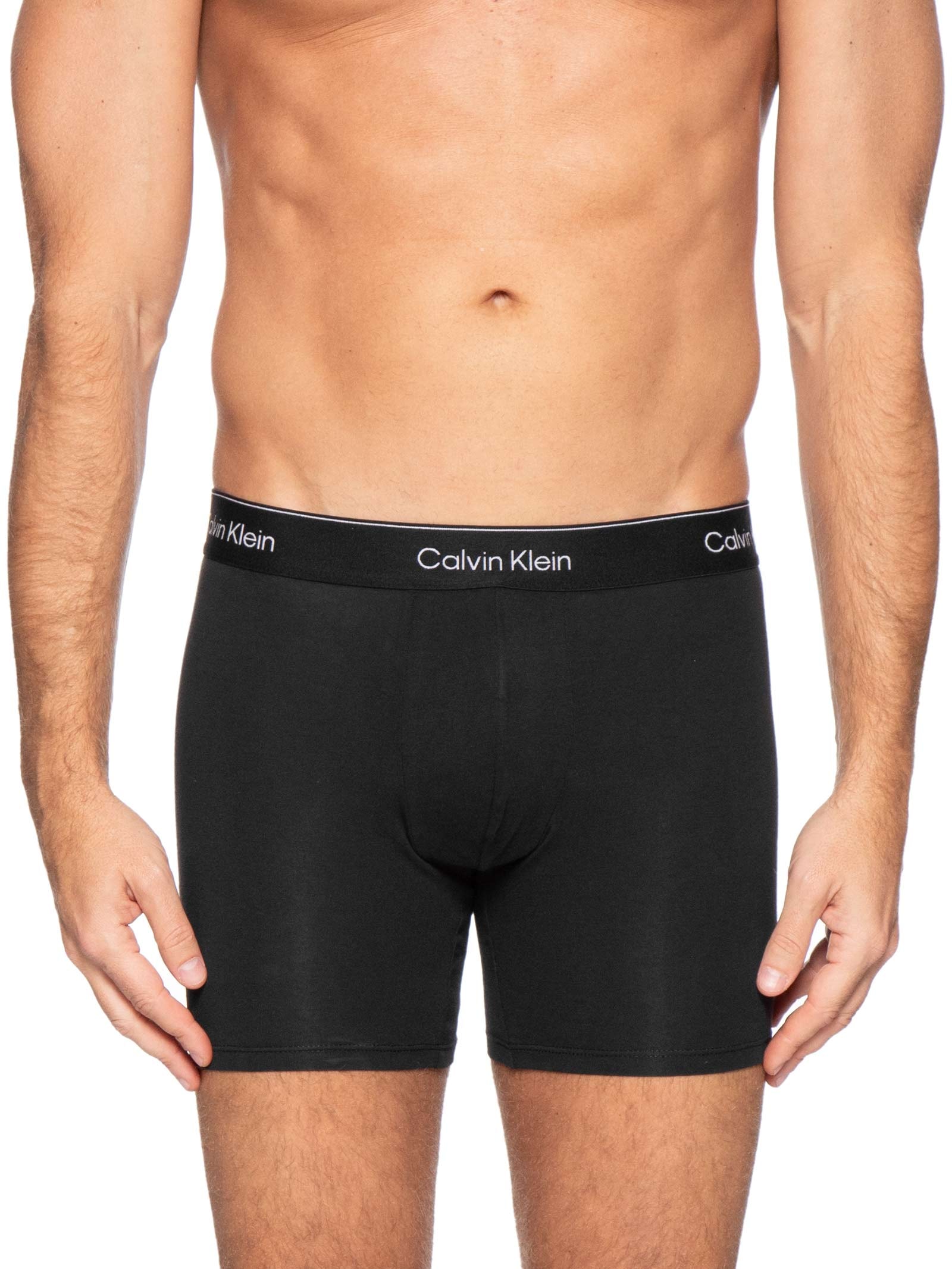 Kit 3 Cuecas Boxer Icon Cotton Strech – Cinza Calvin Klein Underwear