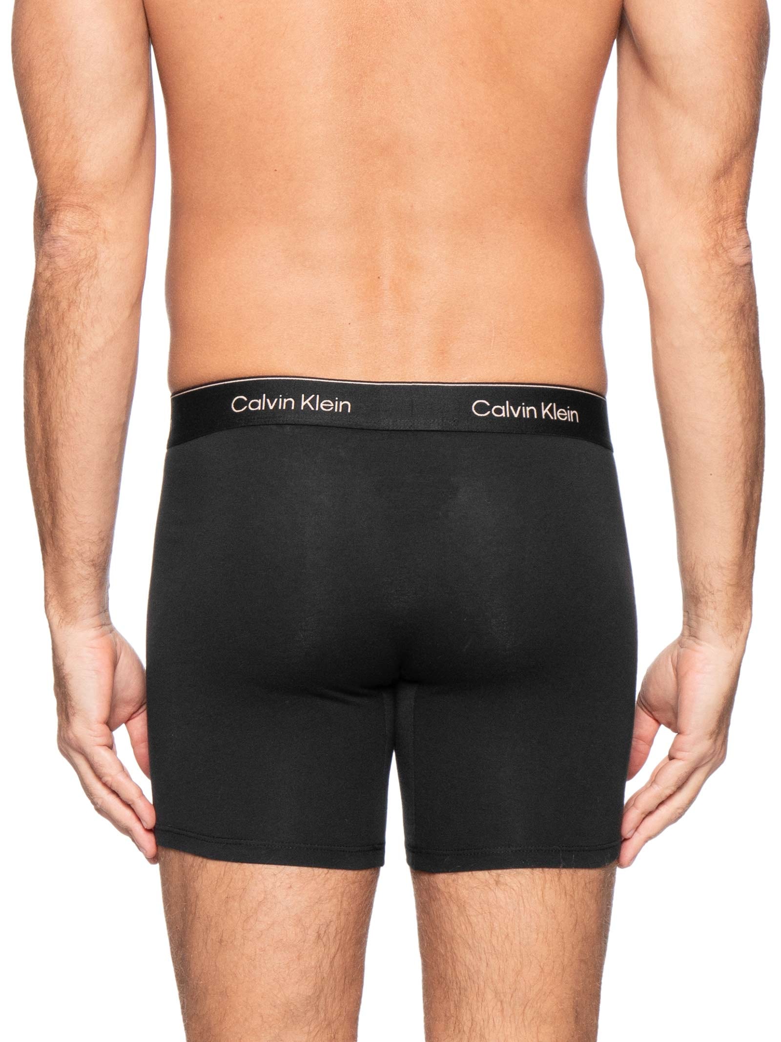 Kit 3 Cuecas Boxer Icon Cotton Strech – Cinza Calvin Klein Underwear