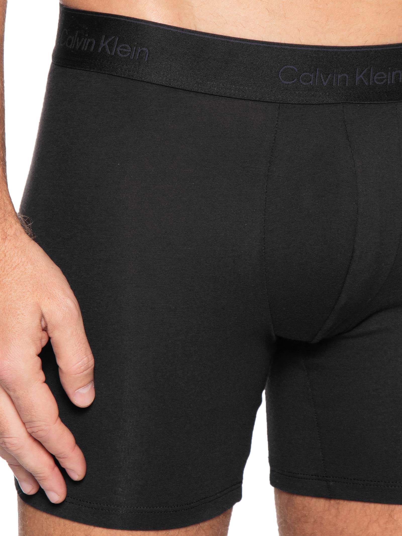 Kit 3 Cuecas Boxer Icon Cotton Strech – Cinza Calvin Klein Underwear