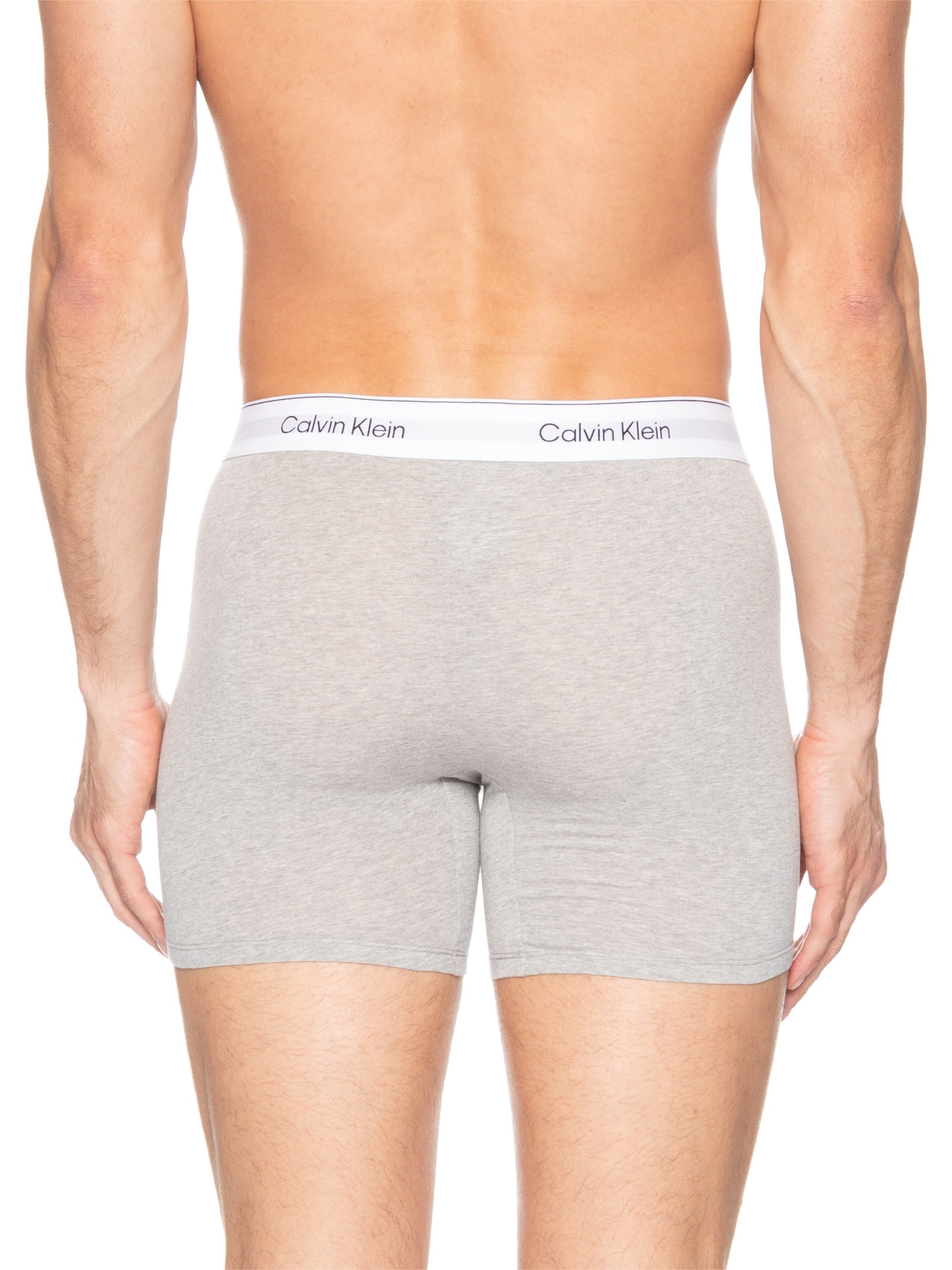 Kit 3 Cuecas Boxer Icon Cotton Stretch Preto Calvin Klein Underwear