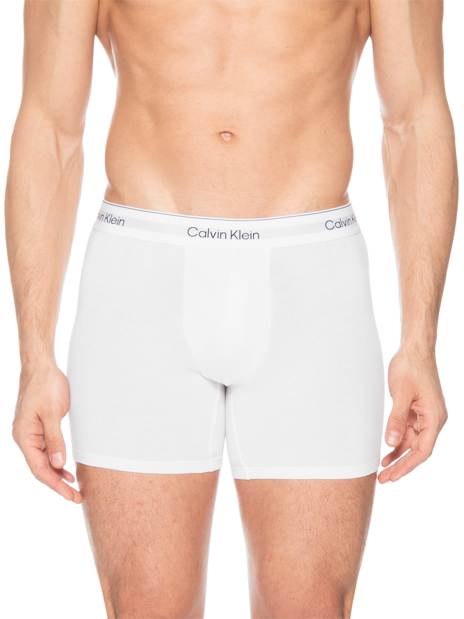 Kit 3 Cuecas Boxer Icon Cotton Stretch Preto Calvin Klein Underwear
