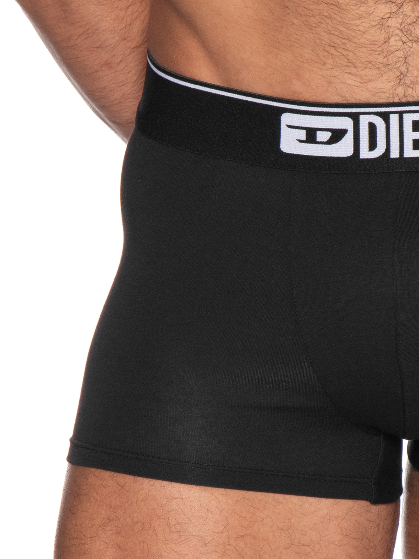 Kit 3 Cuecas Boxer Masculinas – Branco Diesel