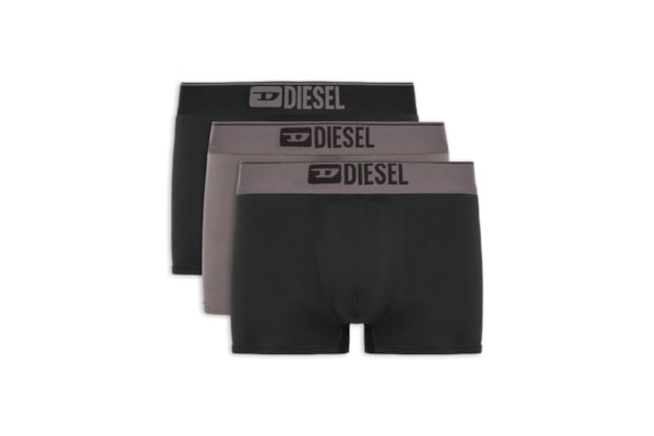 Kit 3 Cuecas Boxer - Preto