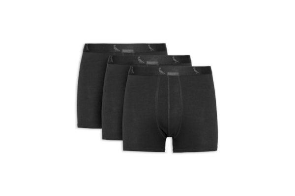 Kit 3 Cuecas Boxer Reserva Algodão - Preto
