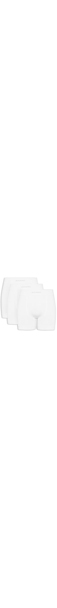 Kit 3 Cuecas Boxer Sem Costura - Branco