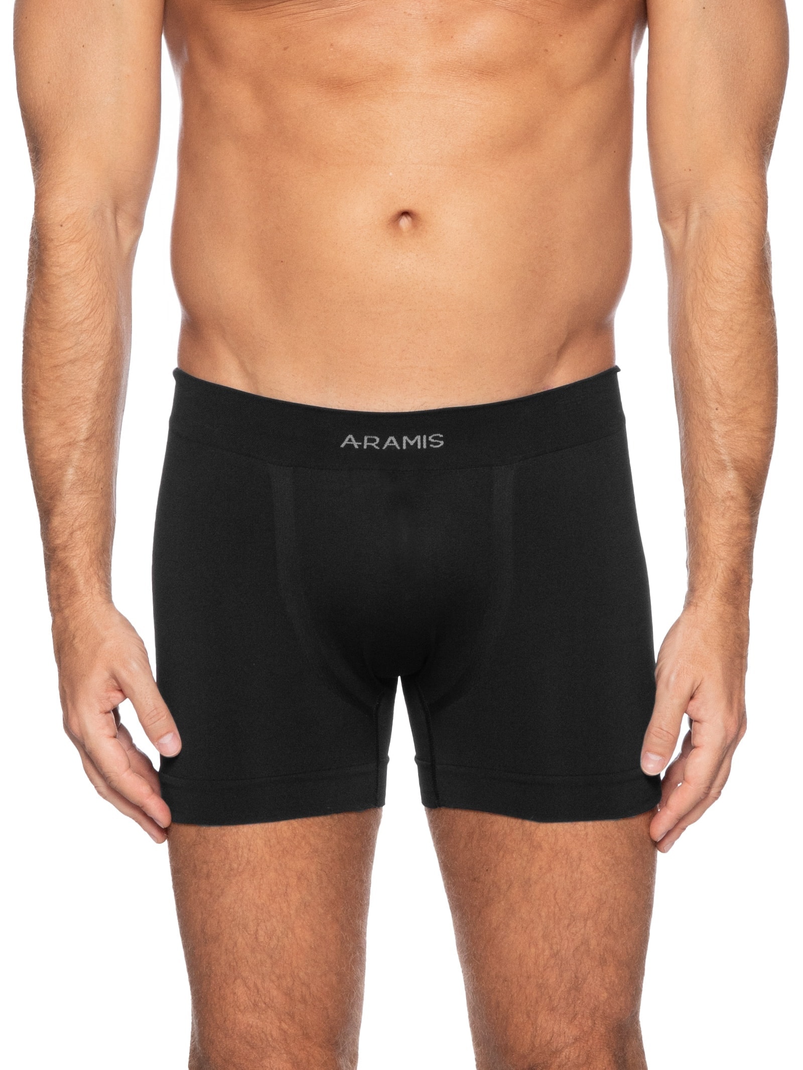 Kit 3 Cuecas Boxer Sem Costura Preto Aramis