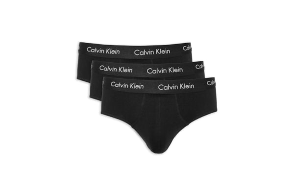 Kit 3 Cuecas Brief - Preto