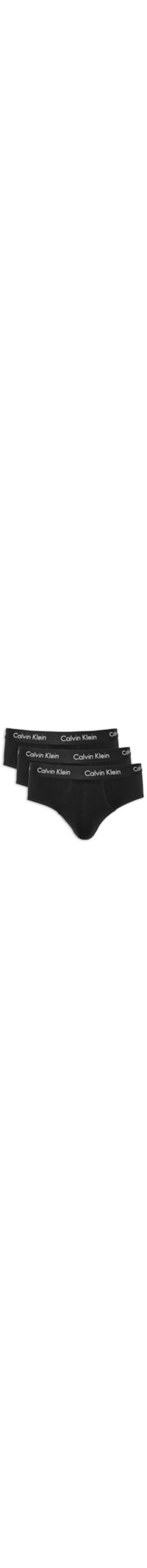 Kit 3 Cuecas Brief - Preto