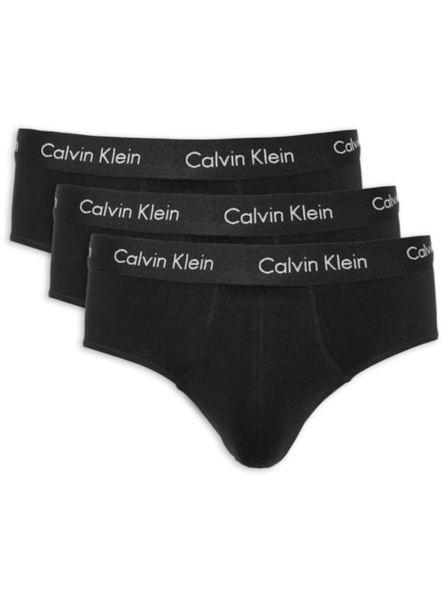 Kit 3 Cuecas Brief – Preto