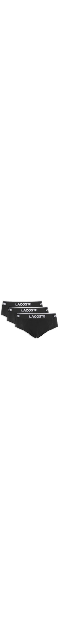 Kit 3 Cuecas Briefs Stretch - Preto