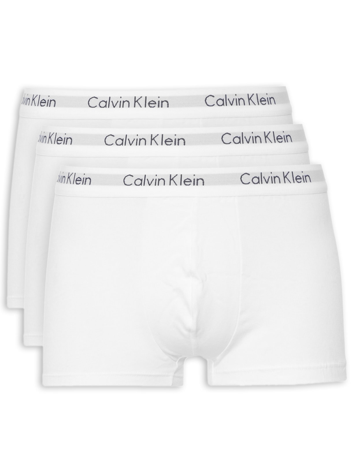 Calvin Klein Underwear - Kit 3 Cuecas Low Rise Trunk - Branco