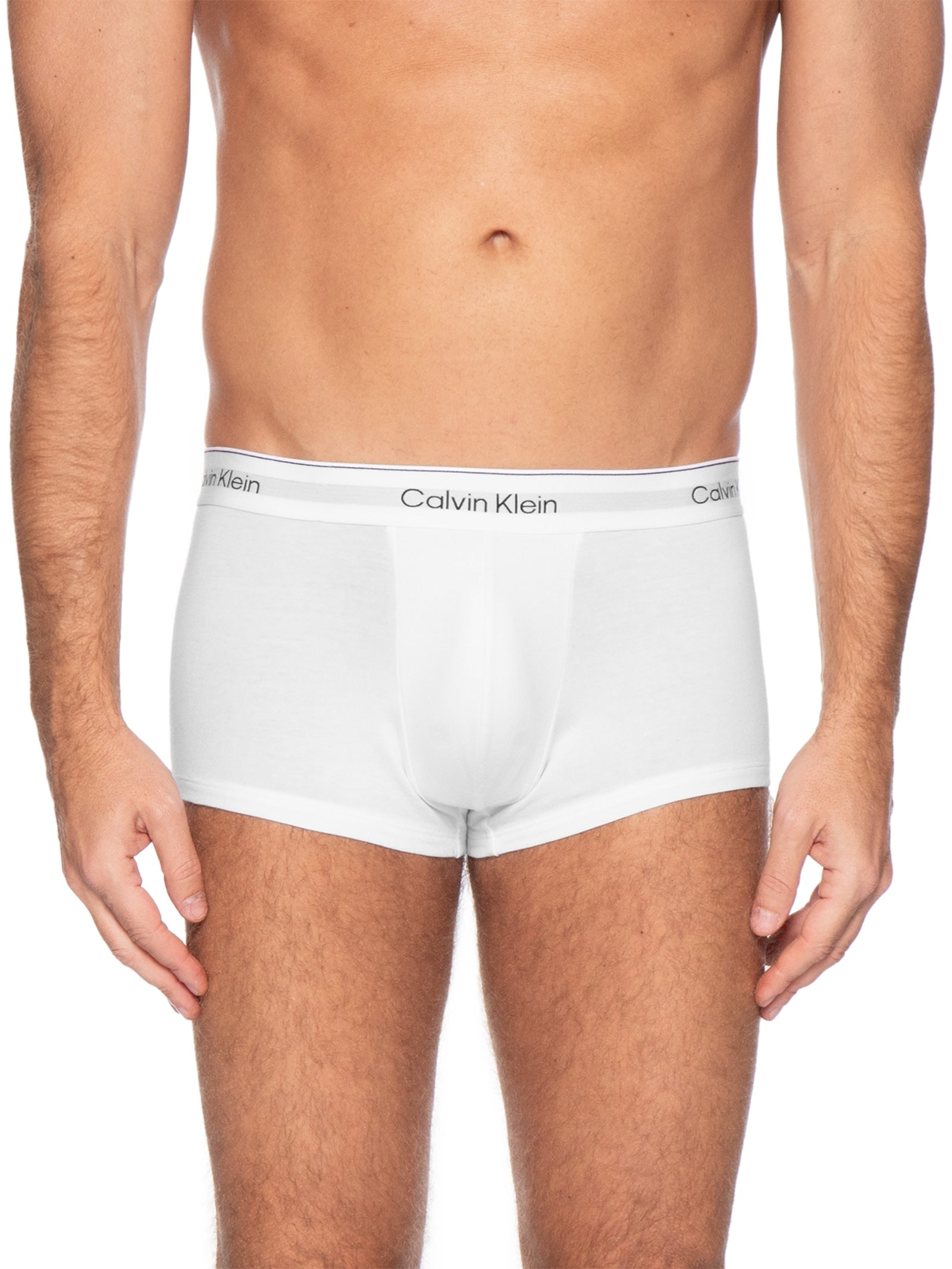 Kit 3 Cuecas Low Rise Trunk Icon Cotton Stretch – Azul Calvin Klein Underwear