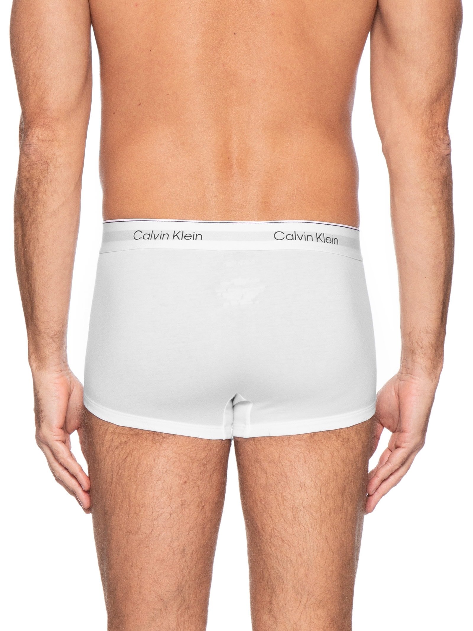 Kit 3 Cuecas Low Rise Trunk Icon Cotton Stretch – Azul Calvin Klein Underwear