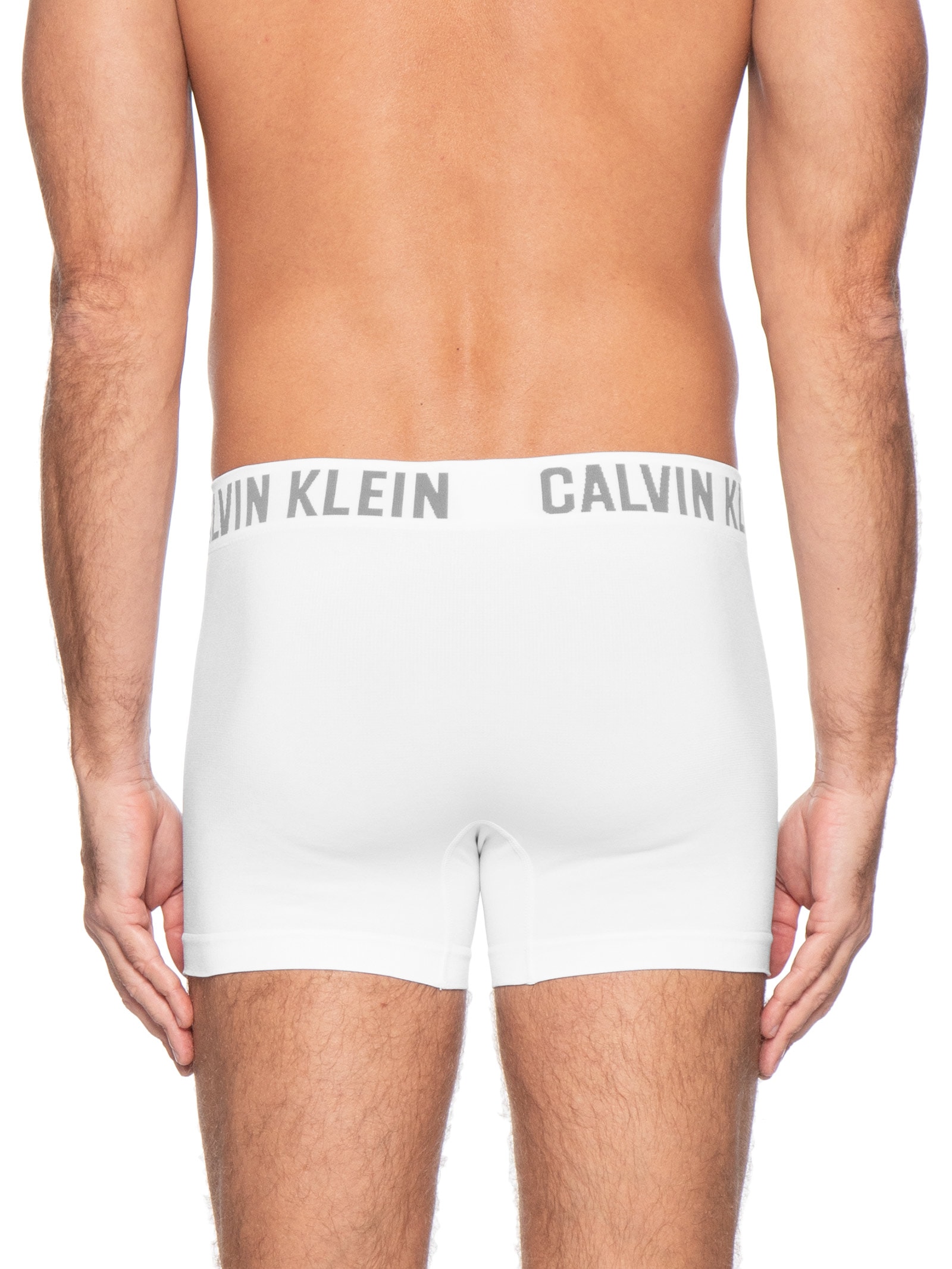 Kit 3 Cuecas Low Rise Trunk Seamless Micro Branco Calvin Klein Underwear