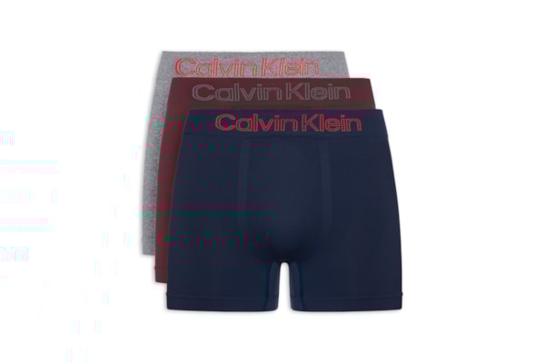Kit 3 Cuecas Low Rise Trunk Seamless Micro - Vermelho