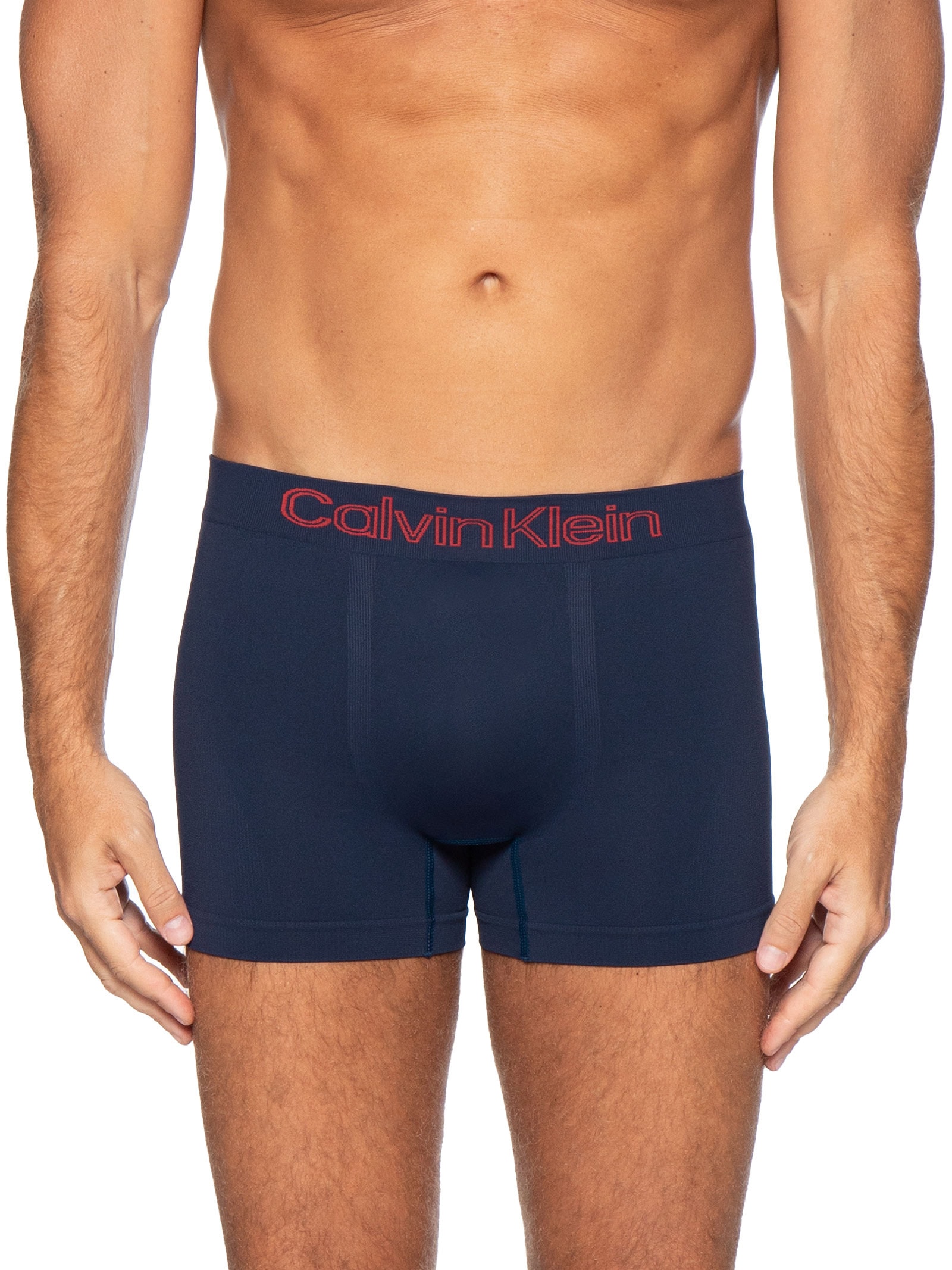 Kit 3 Cuecas Low Rise Trunk Seamless Micro Vermelho Calvin Klein Underwear