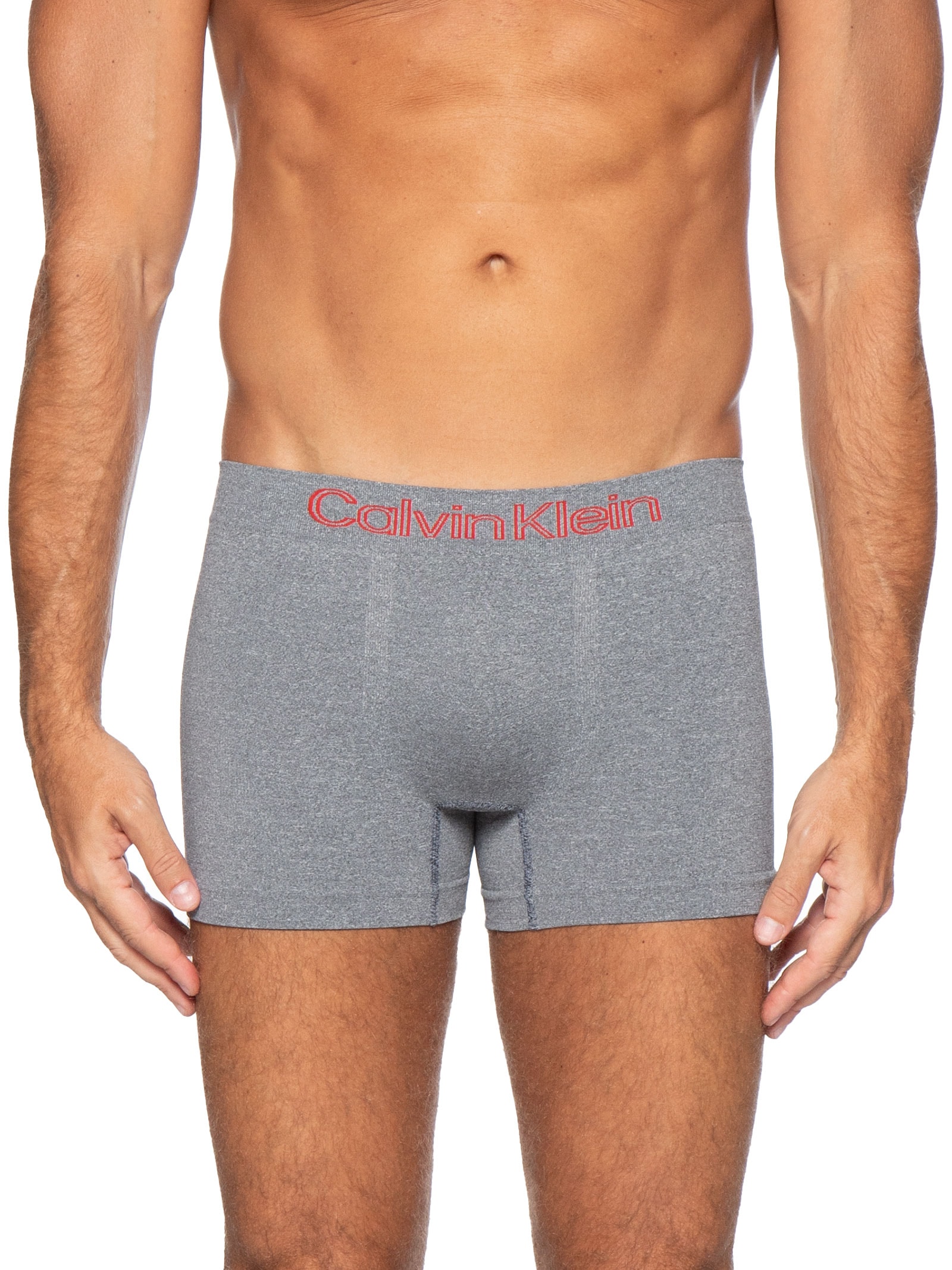 Kit 3 Cuecas Low Rise Trunk Seamless Micro Vermelho Calvin Klein Underwear