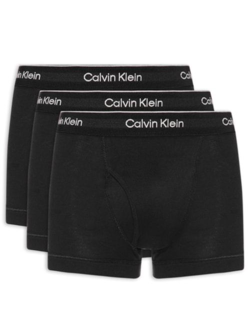 Kit 3 Cuecas Masculinas Brief Em Ribana De Algodão - Preto