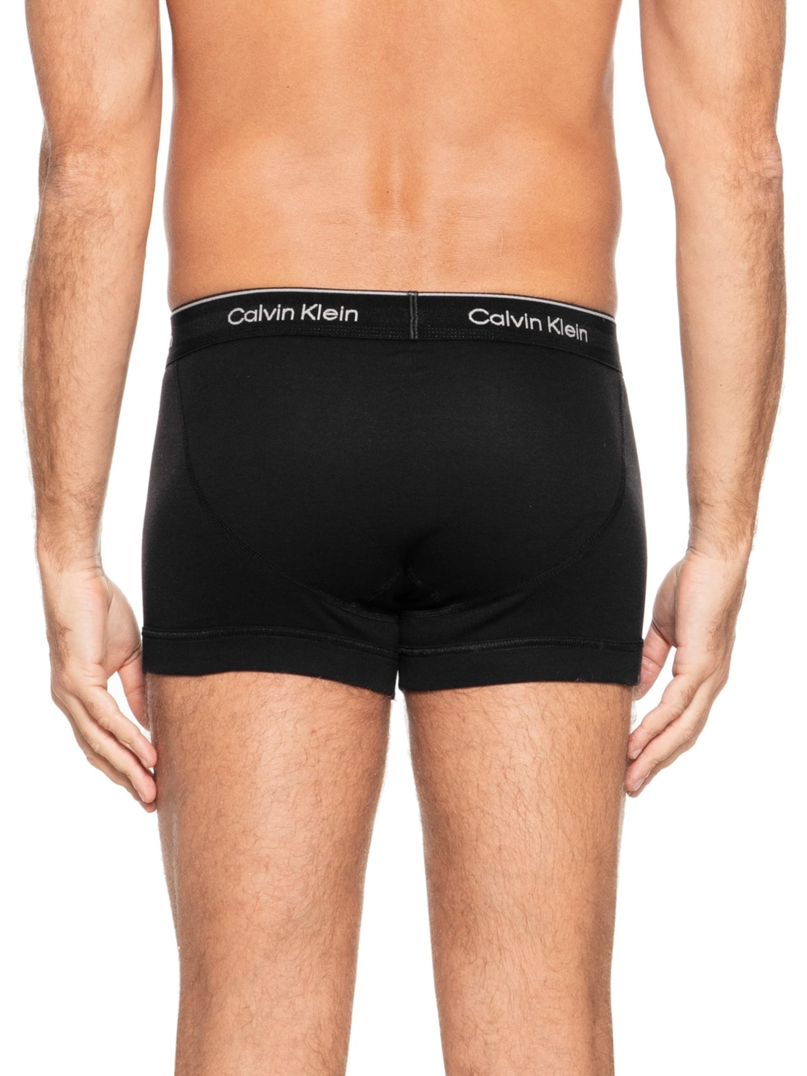 Kit 3 Cuecas Masculinas Brief Em Ribana De Algodão Preto Calvin Klein Underwear