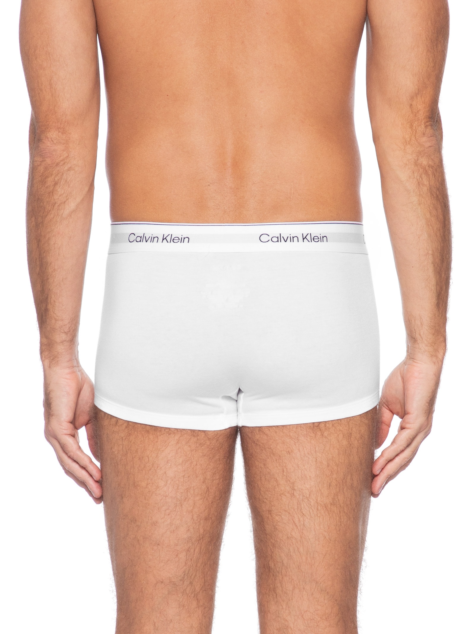 Kit 3 Cuecas Masculinas Low Rise Trunk Icon Cotton Cinza Calvin Klein Underwear