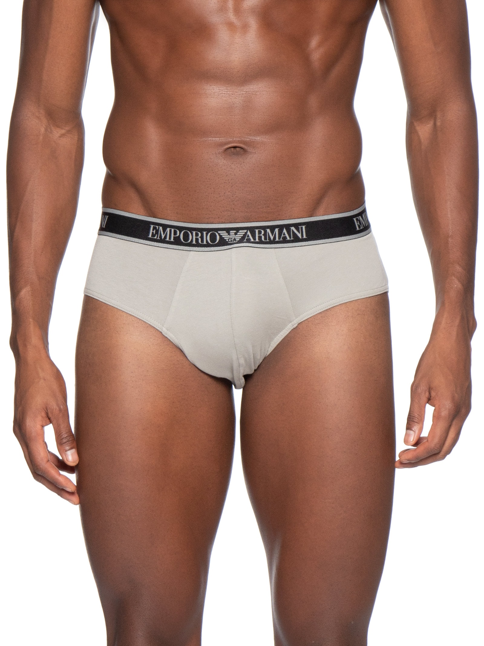 Kit 3 Cuecas Slip Bottom – Preto Emporio Armani Bodywear