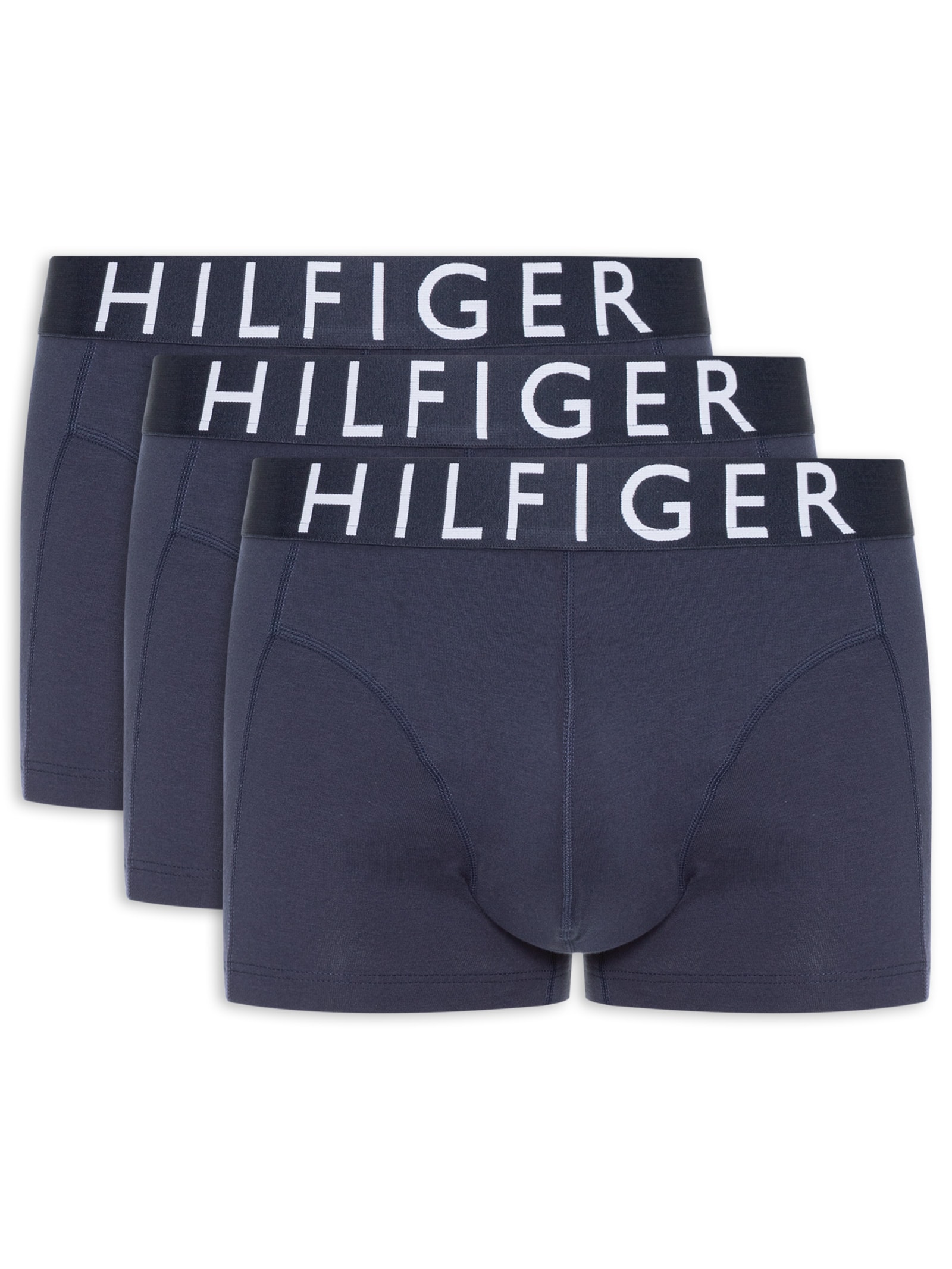 Kit 3 Cuecas Trunk Azul Tommy Hilfiger